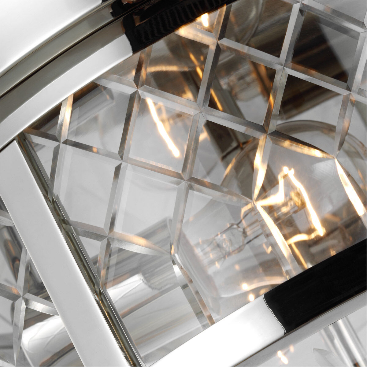 AH by Alexa Hampton Alec 2 Light 13 inch Polished Nickel Flush Mount Ceiling Light