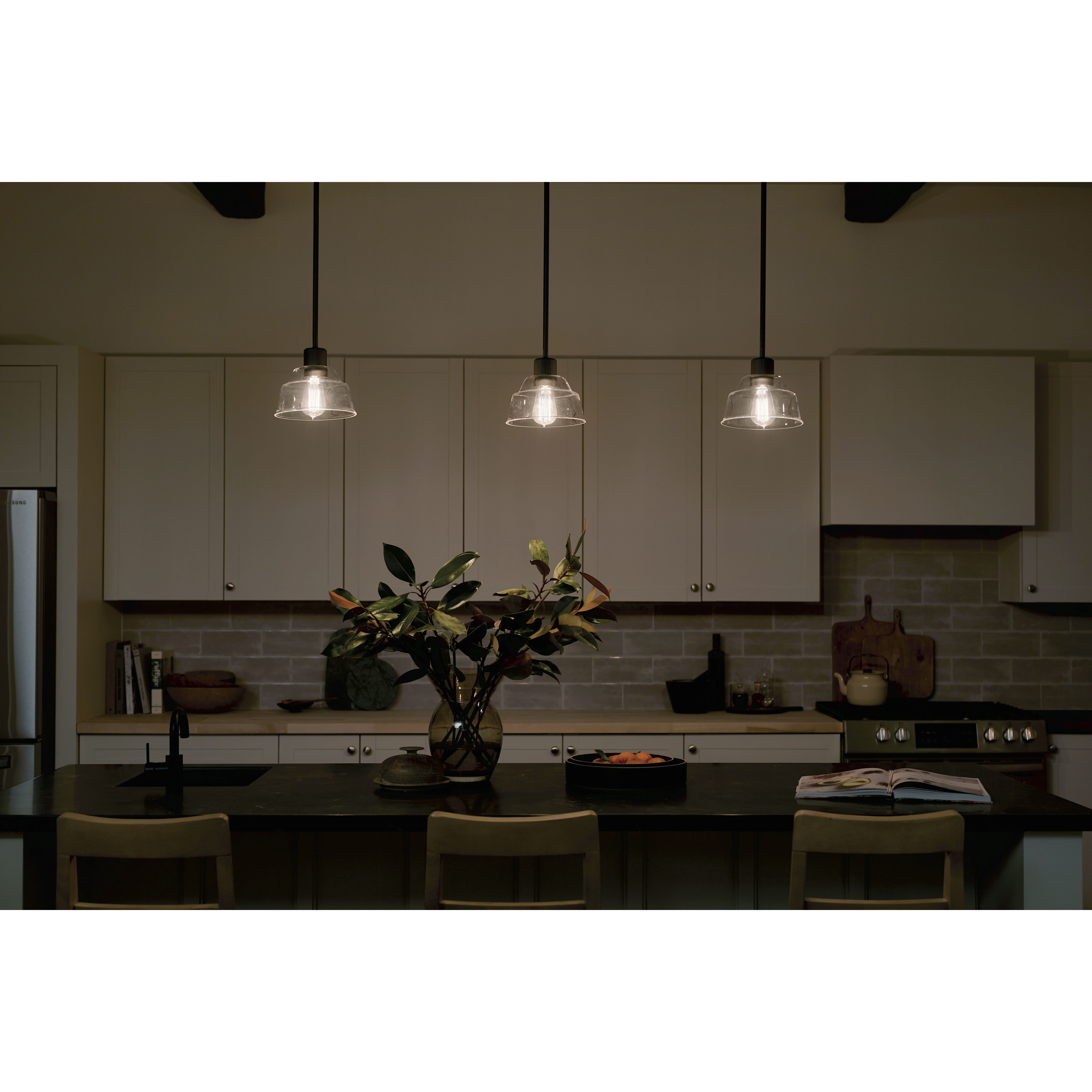 Eastmont 1 Light 8 inch Black Mini Pendant Ceiling Light