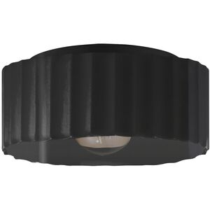 Radiance 1 Light 13 inch Gloss Black Flush Mount Ceiling Light