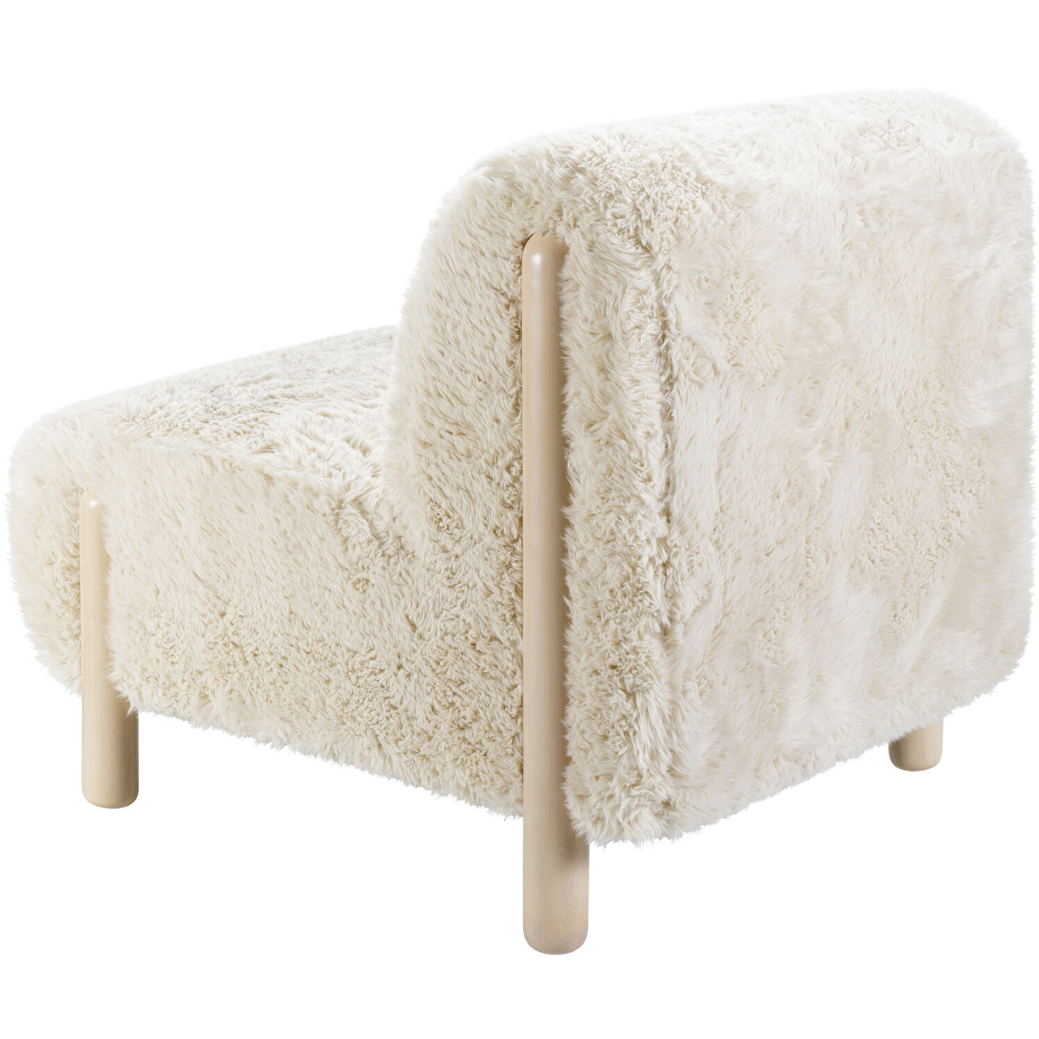 Kenwood Upholstery: Off-White; Base: Brown Accent Chairs