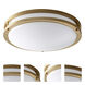 Oracle 1 Light 17.75 inch Black Flush Mount Ceiling Light in Not Included, 3000K