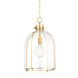 Eldridge 1 Light 15.5 inch Aged Brass Pendant Ceiling Light
