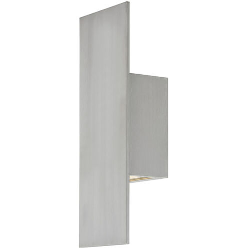 Icon LED 14 inch Brushed Aluminum Outdoor Wall Light, dweLED