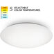 Glo LED 16.5 inch White Flush Mount Ceiling Light in 3500K, WAC Limited