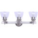 Madison 3 Light 21 inch Brushed Nickel Vanity Light Wall Light