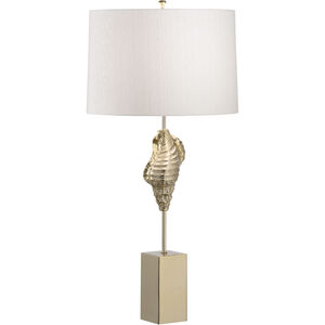 Gold Shell Wishes 29 inch 100.00 watt Gold Table Lamp Portable Light