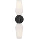 Gio Sconce Wall Light in Black, Large