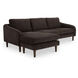 Quinn Dark Brown Sectional