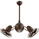 Atlas Acqua 37 inch Textured Bronze Ceiling Fan, Atlas