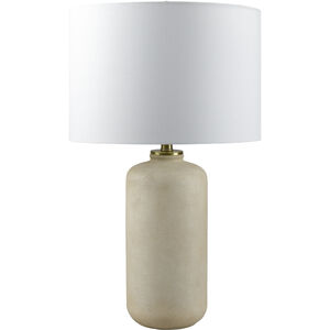 Eclat 28 inch 100 watt White Accent Table Lamp Portable Light