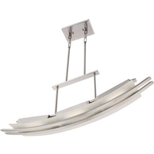 Trax LED 36 inch Brushed Nickel Island Pendant Ceiling Light