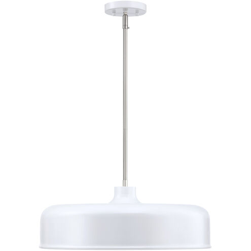 Forbidden Springs LED 20 inch Matte White Down Pendant Ceiling Light