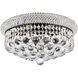 Primo 8 Light 16 inch Black and Clear Flush Mount Ceiling Light