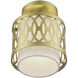 Vistaview 1 Light 7.25 inch Soft Gold Semi-Flush Ceiling Light