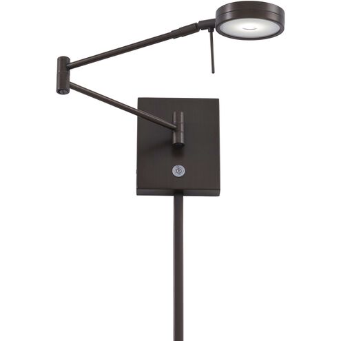 George's Reading Room 1 Light 13.75 inch Swing Arm Light/Wall Lamp