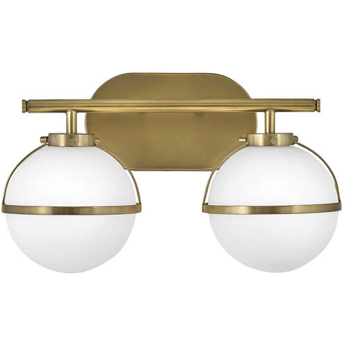 Hollis LED 15 inch Heritage Brass Vanity Light Wall Light