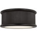 Paloma Contreras Ritz 3 Light 14 inch Aged Iron Flush Mount Ceiling Light
