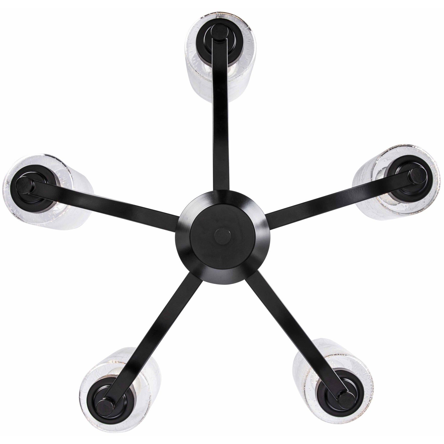 Mod Pod 5 Light 25 inch Black Chandelier Ceiling Light