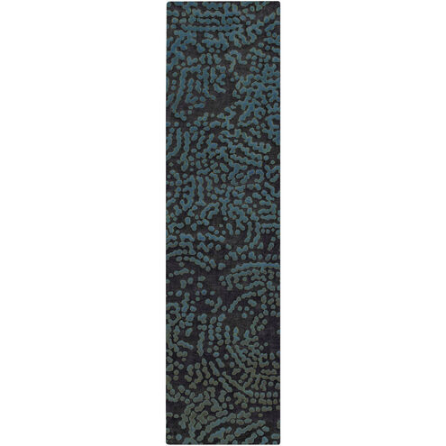 Shibui 120 X 30 inch Denim, Dark Brown, Taupe Rug
