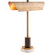 Lansing 19 inch 60.00 watt Vintage Brass Lamp Portable Light