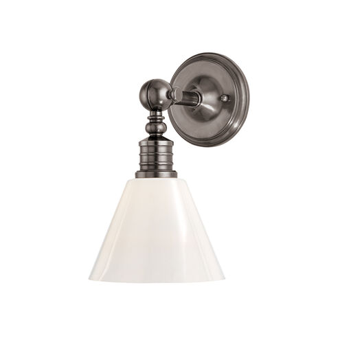 Darien 1 Light 8 inch Historic Nickel Wall Sconce Wall Light