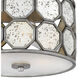 Lara LED 15 inch Brushed Silver Indoor Flush Mount Ceiling Light