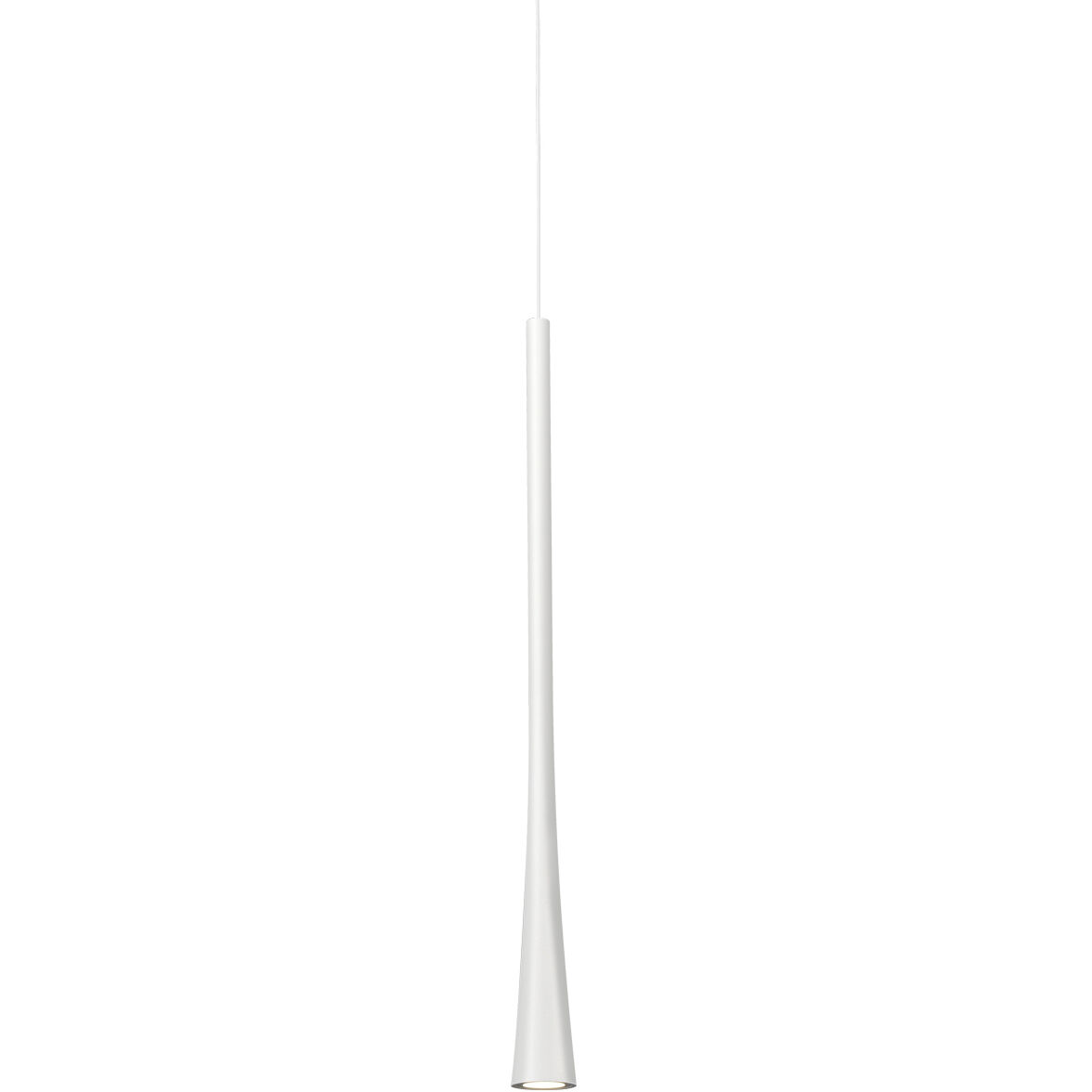 Taper Pendant Ceiling Light in White