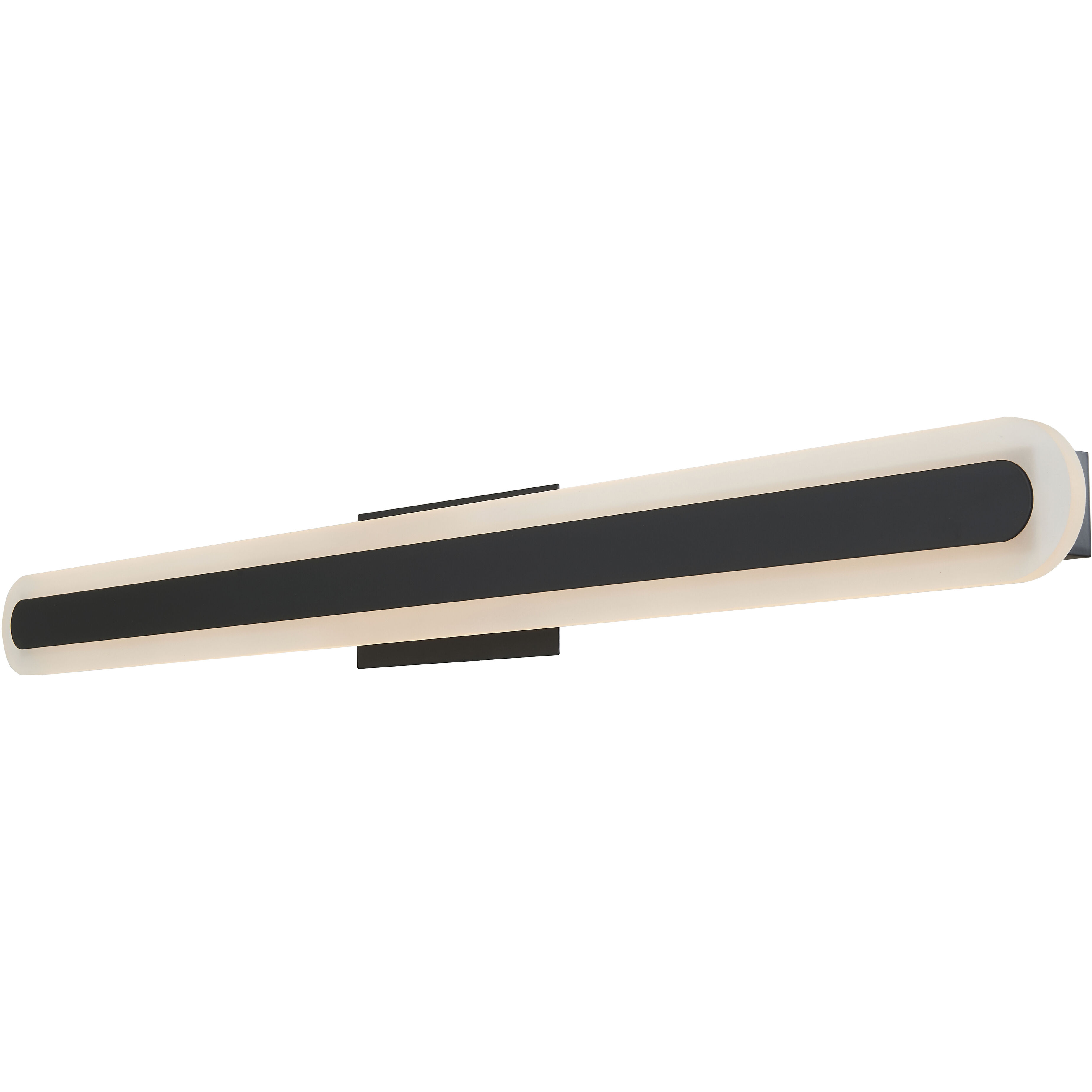 Camy LED 40 inch Matte Black Bath Vanity Light Wall Light