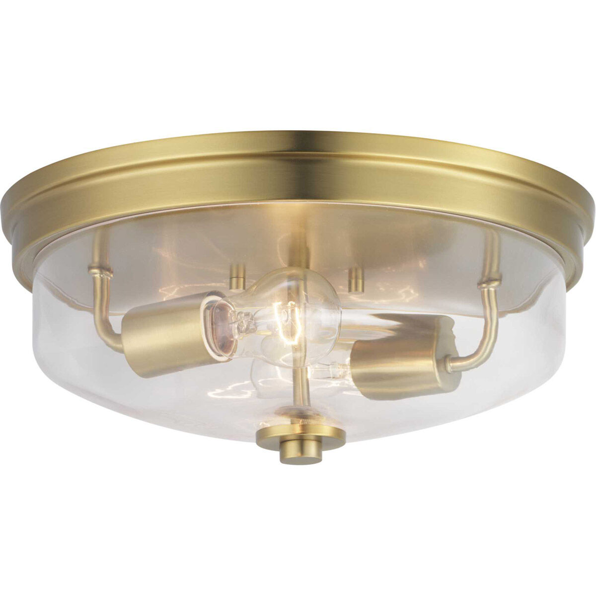 Blakely 2 Light 14 inch Brushed Bronze Flush Mount Ceiling Light, Design Series