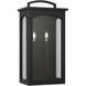 C&M by Chapman & Myers Modesto 2 Light 24.13 inch Textured Black Outdoor Wall Lantern