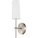 Mel 1 Light 5 inch Burnished Nickel Wall sconce Wall Light