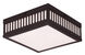 Prentice 3 Light 10.5 inch Bronze Flush Mount Ceiling Light
