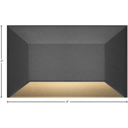 Nuvi 12v 1.90 watt Black Landscape Deck Sconce, Rectangular