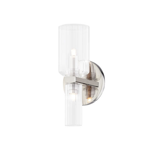 Tabitha 1 Light 5 inch Polished Nickel Bath And Vanity Wall Light
