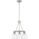Winsley 3 Light 17 inch Brushed Nickel Chandelier Ceiling Light