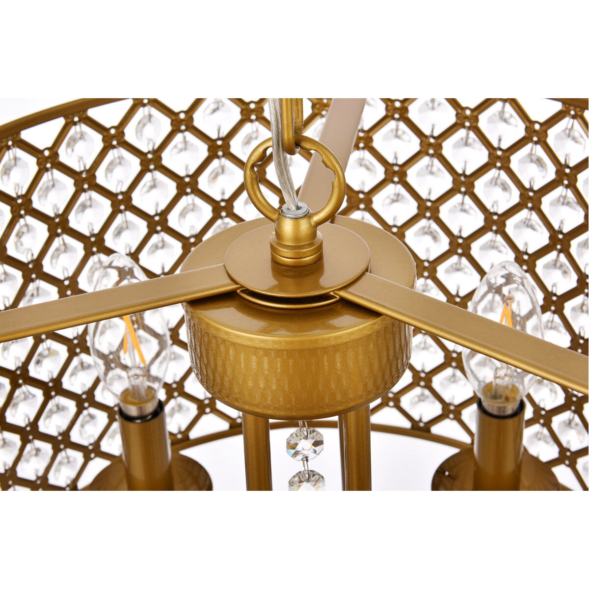Elise 4 Light 17 inch Brass Pendant Ceiling Light