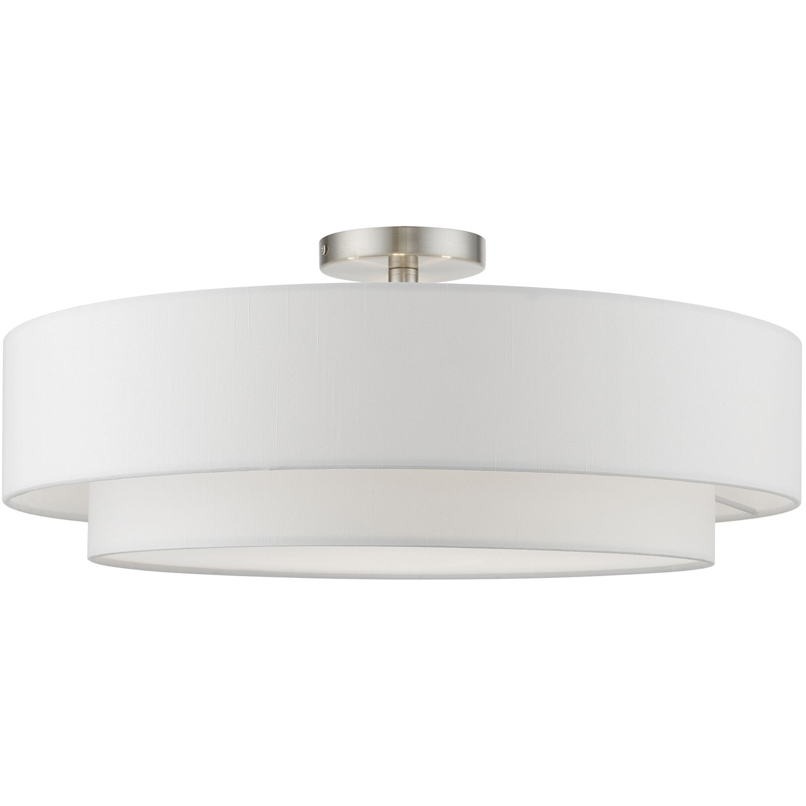 Meridian 4 Light 22 inch Brushed Nickel Semi-Flush Ceiling Light