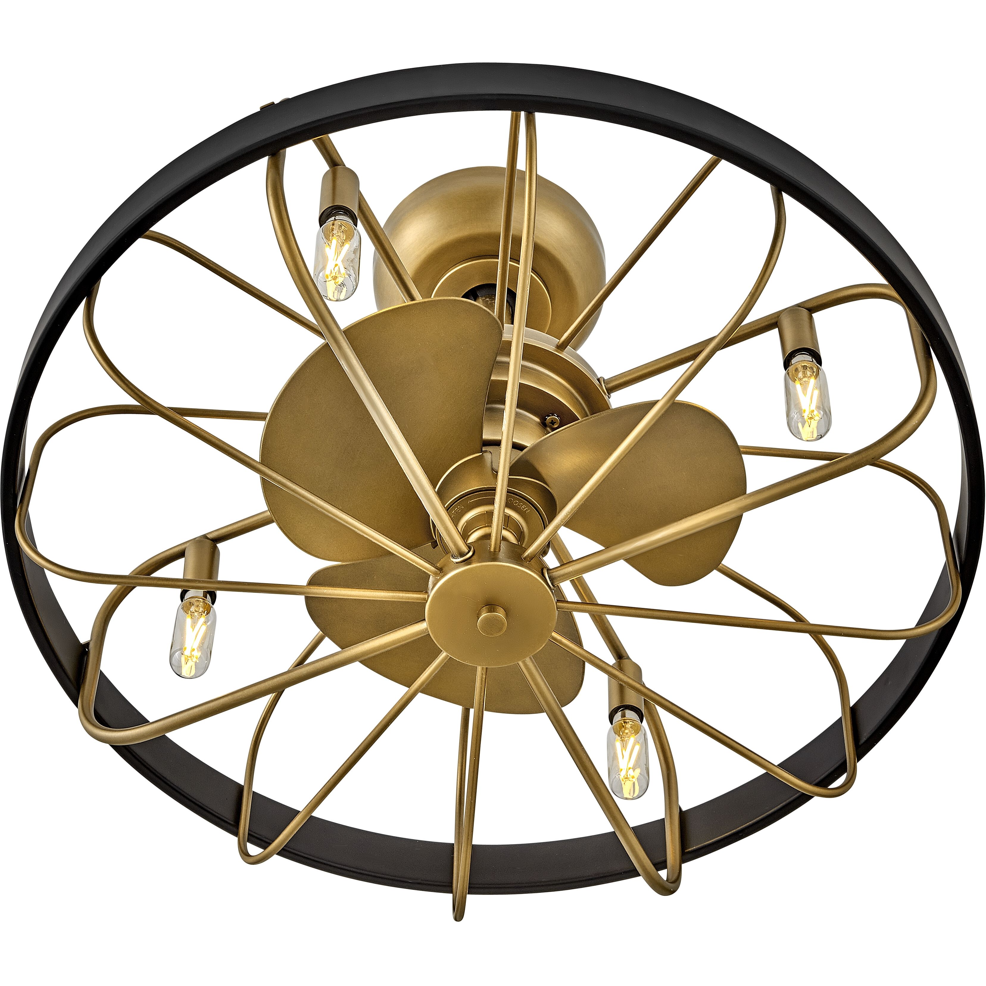 Eli 12 inch Heritage Brass Fan