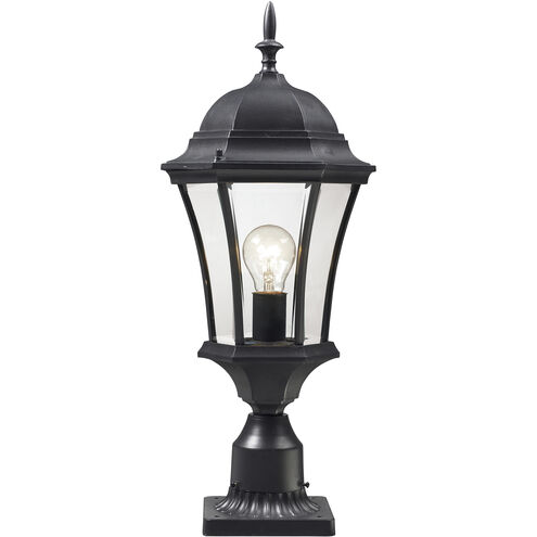 Wakefield 1 Light 24 inch Black Outdoor Pier Mounted Fixture