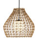 Bly 1 Light 21 inch Black Outdoor Pendant