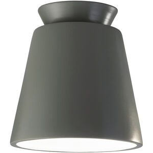 Radiance Collection 1 Light 7.5 inch Pewter Green Flush-Mount Ceiling Light