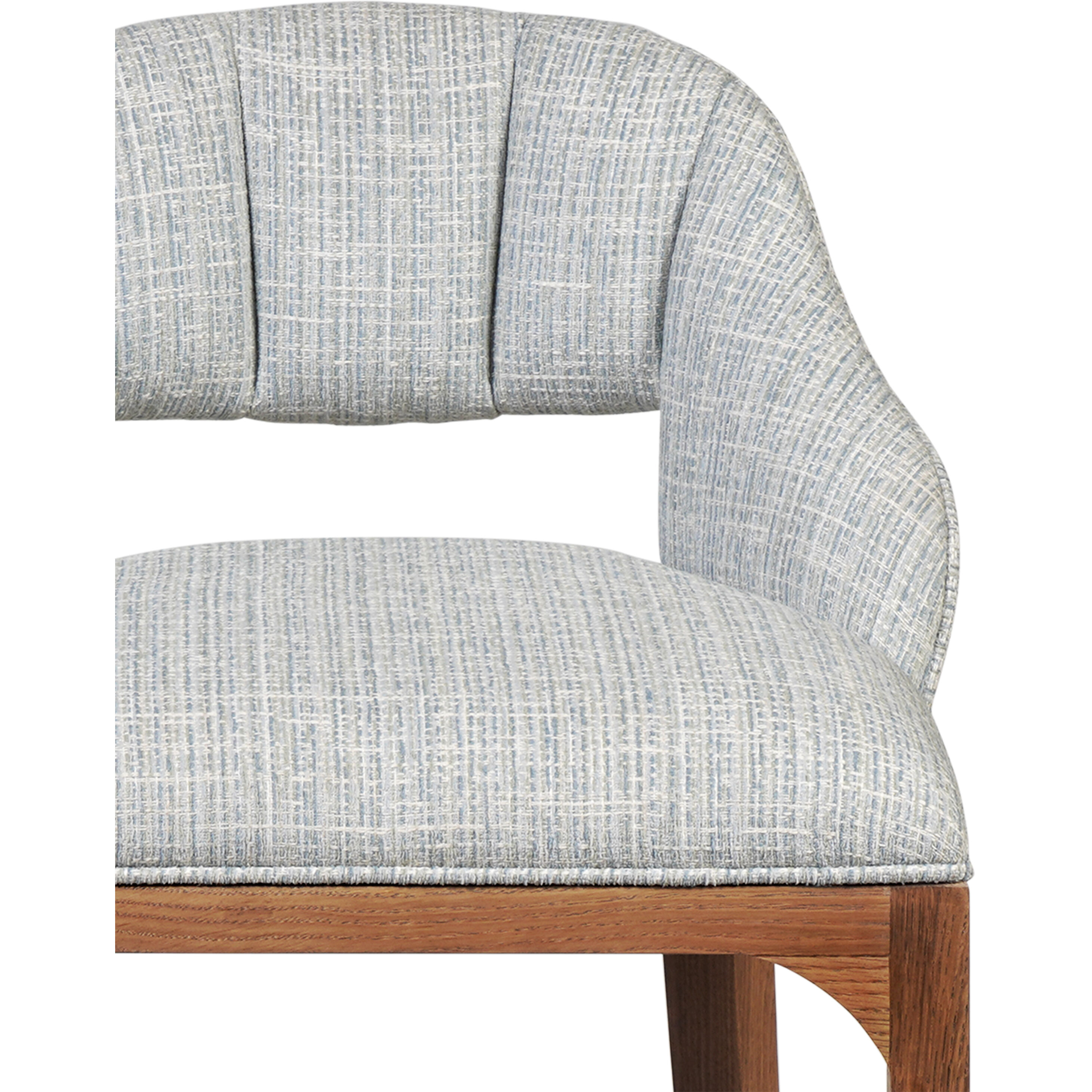 Inga 38 inch Morel Brown/Brushed Brass/Greenlight Powder Bar Stool