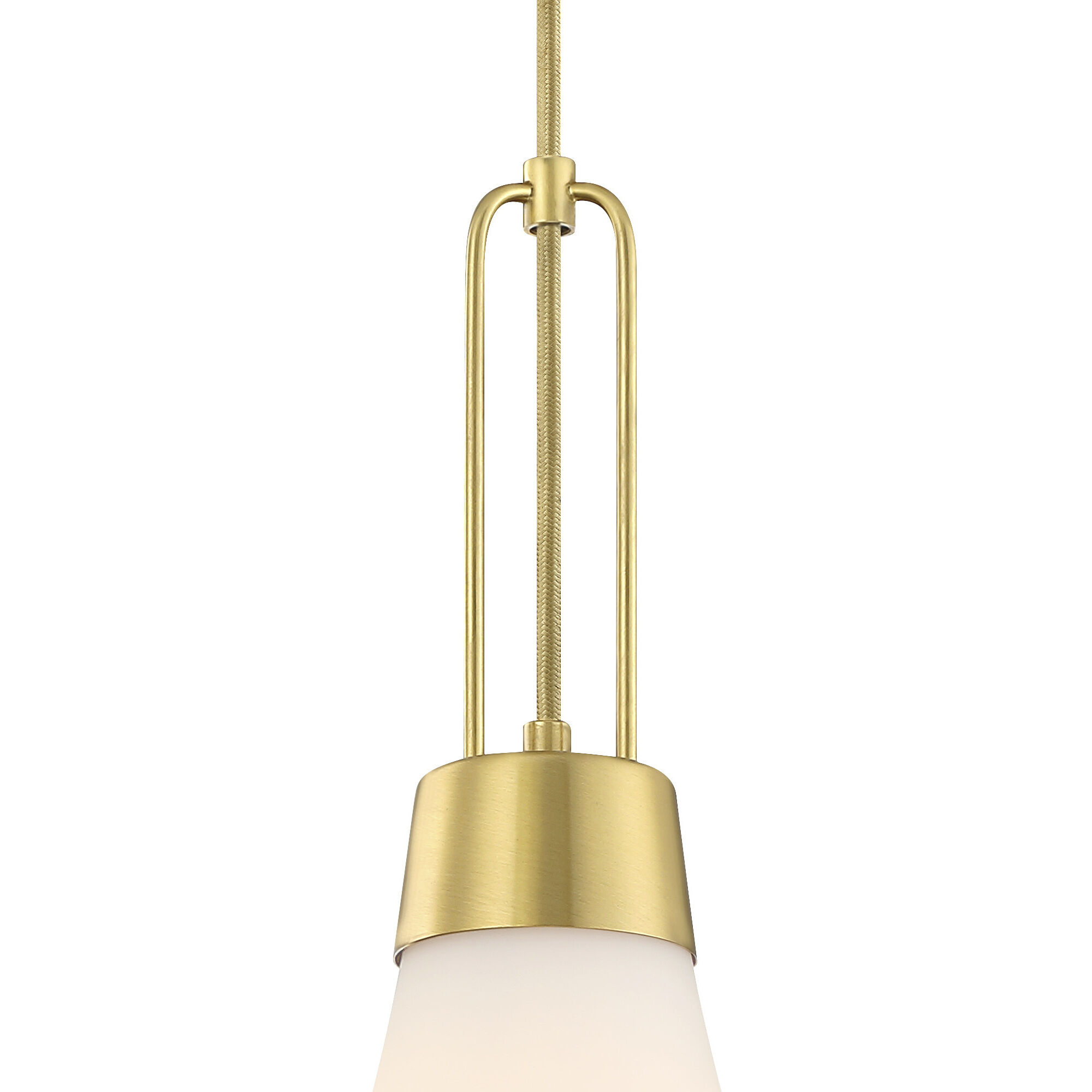 Evergreen Oasis LED 12 inch Brushed Gold Down Pendant Ceiling Light