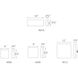 Dice LED 6 inch Brushed Nickel Flush Mount Ceiling Light in 2700K, dweLED