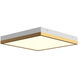 Sydney 14.25 inch Aged Gold Flush Mount Ceiling Light in Aged Gold/White