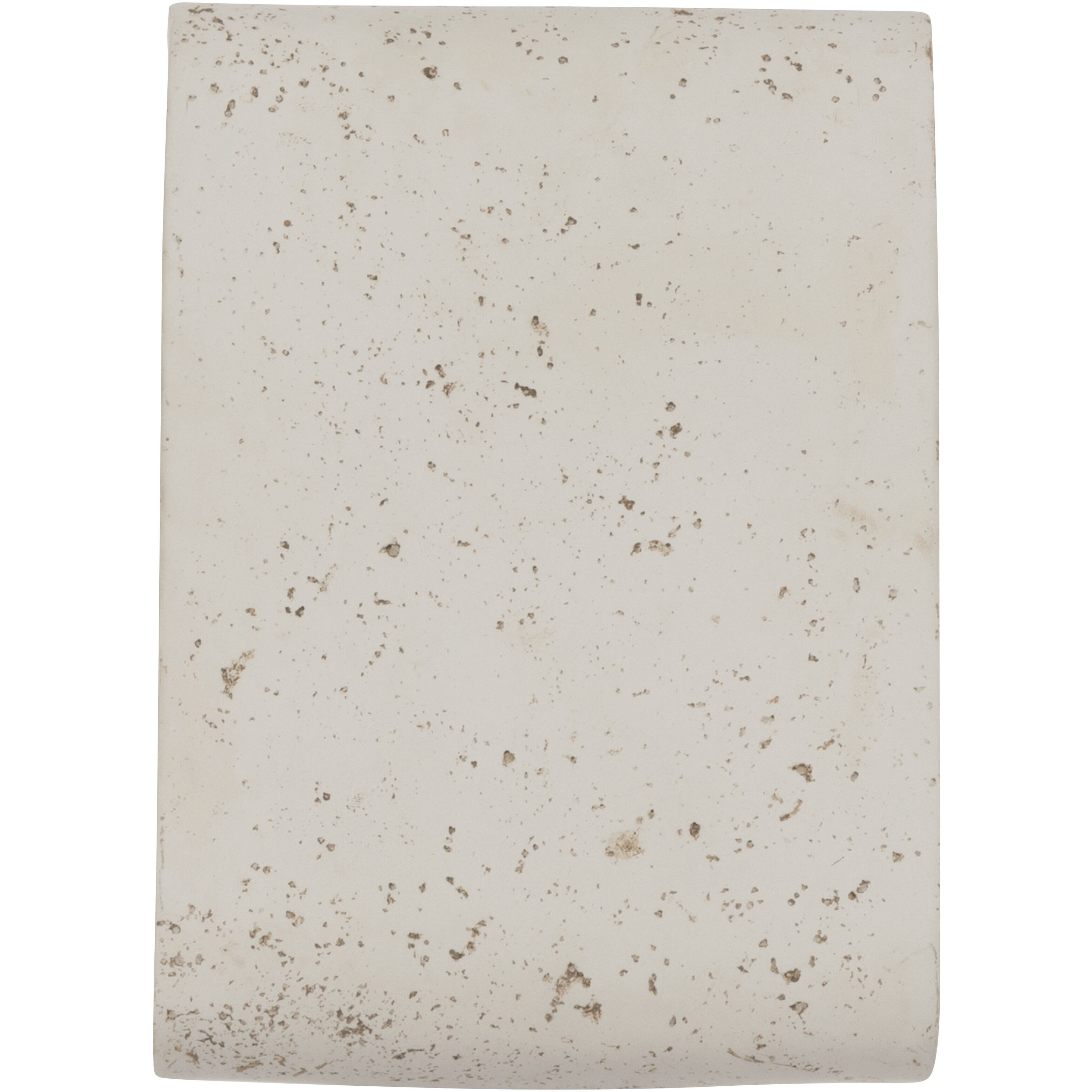 Stela 1 Light 6.25 inch White Travertine Outdoor Wall Light