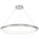 The Ring LED 36 inch Brushed Aluminum Chandelier Ceiling Light in 2700K, 36in.
