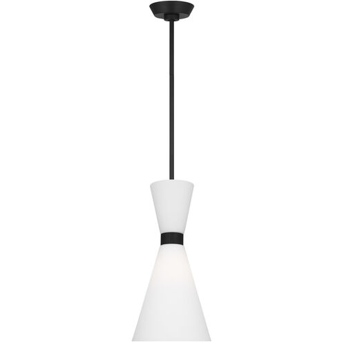 Drew & Jonathan Belcarra 1 Light 8 inch Midnight Black Pendant Ceiling Light