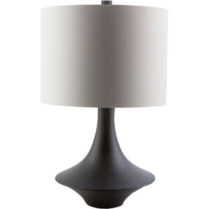 Roseto 23 inch 100 watt Charcoal Table Lamp Portable Light