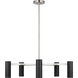Zentro 5 Light 29 inch Brushed Nickel Chandelier Ceiling Light in Incandescent